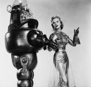 Robby the Robot en Anne Francis in Forbidden Planet. Te zien: 22-7-2011 Nutstuin.