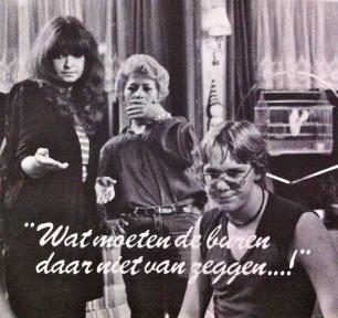 Promotiekaart 'Ik ben even weg', Meatball 1982. Collectie: Archief Filmhuis Den Haag.