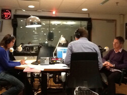 In de studio van KRO's Adres Onbekend, zondag 14 oktober 2012.