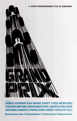 Posterontwerp Saul Bass voor Grand Prix