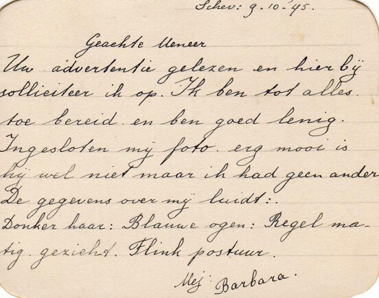 Uit de filmfigurantenbak van MAZ-Film. Collectie Filmhuis Den Haag.