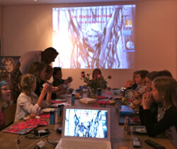 Workshop 'Wat is film?' als verjaardagsfeestje.