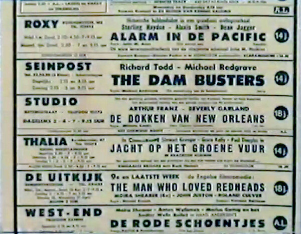 Filmladder Haagsche Courant, 11 april 1957