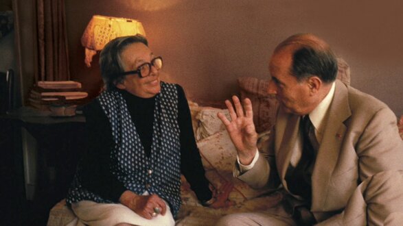 Marguerite Duras en Francois Mitterand