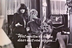 Promotiekaart 'Ik ben even weg', 1982.